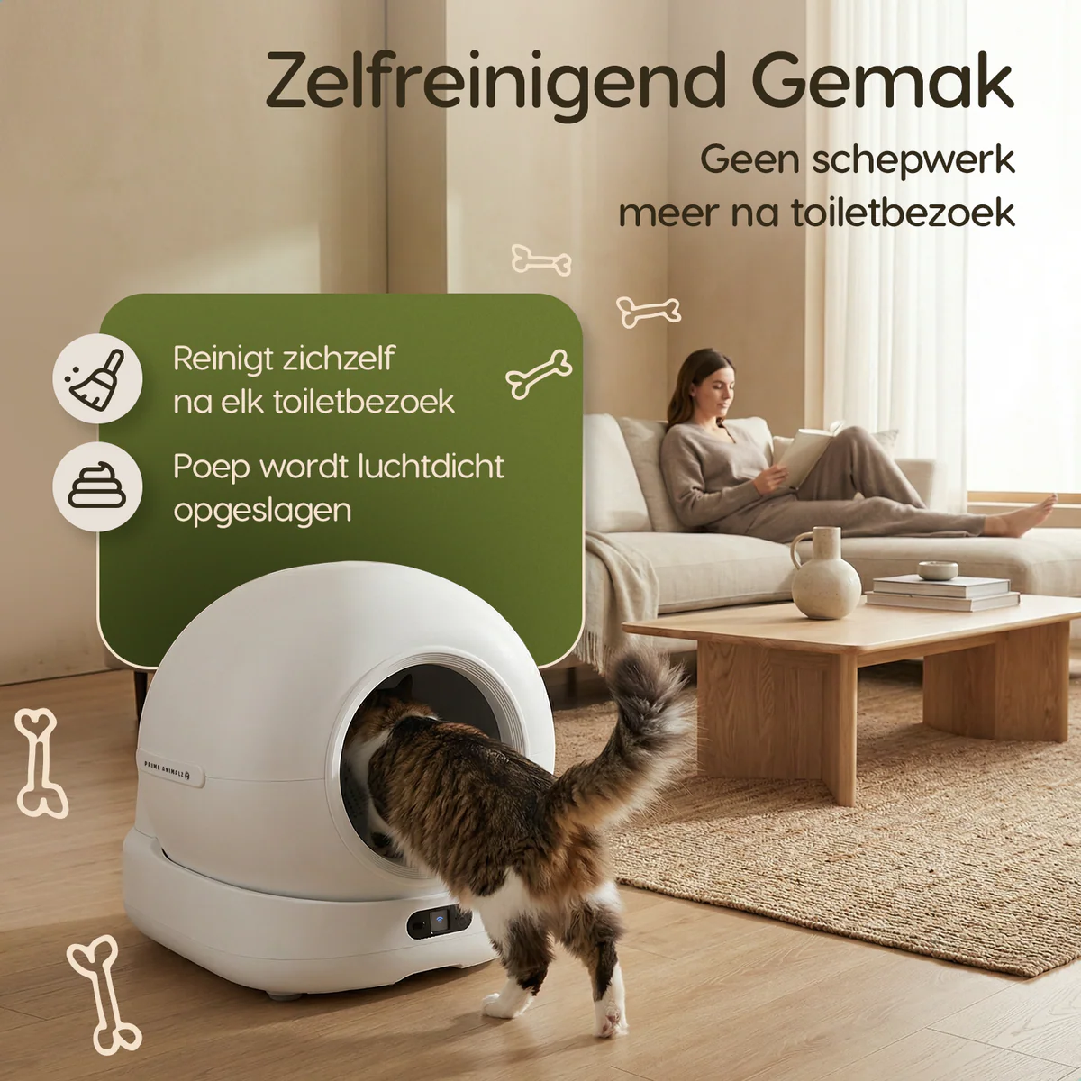 Automatic Litter Box XXL – 72L – with Camera