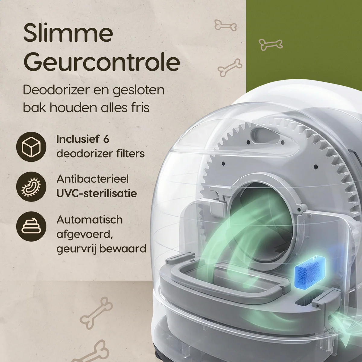 Automatic Litter Box XXL – 72L – with Camera