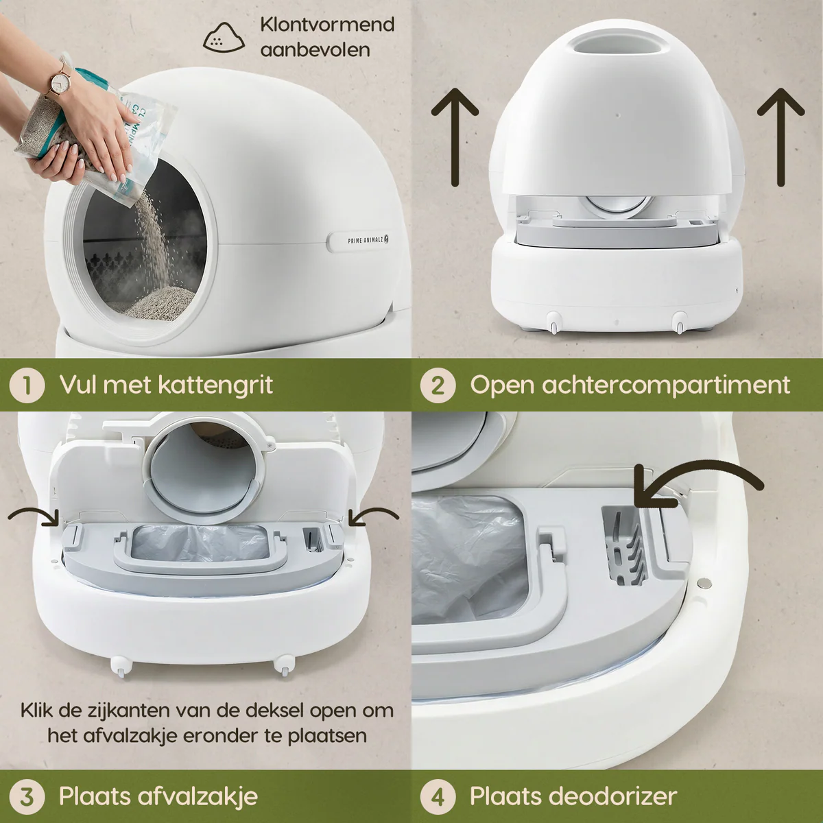 Automatic Litter Box XXL – 72L – with Camera