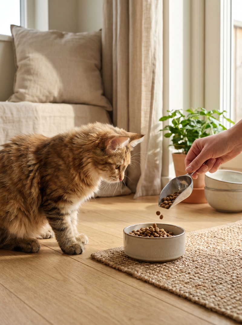 Hoeveel moet mijn kitten eten per dag?