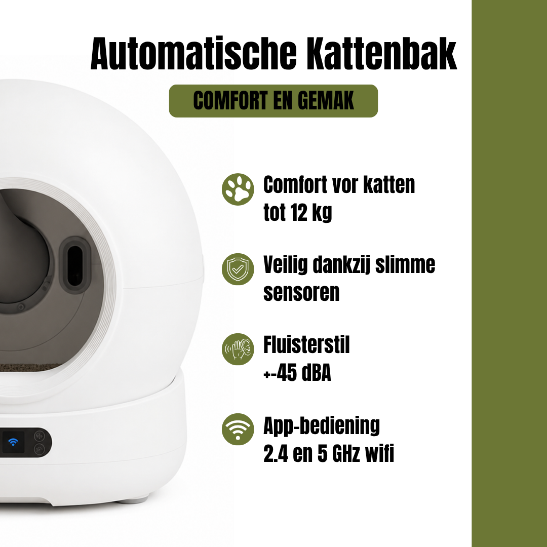 Automatic Litter Box XXL – 72L – with Camera