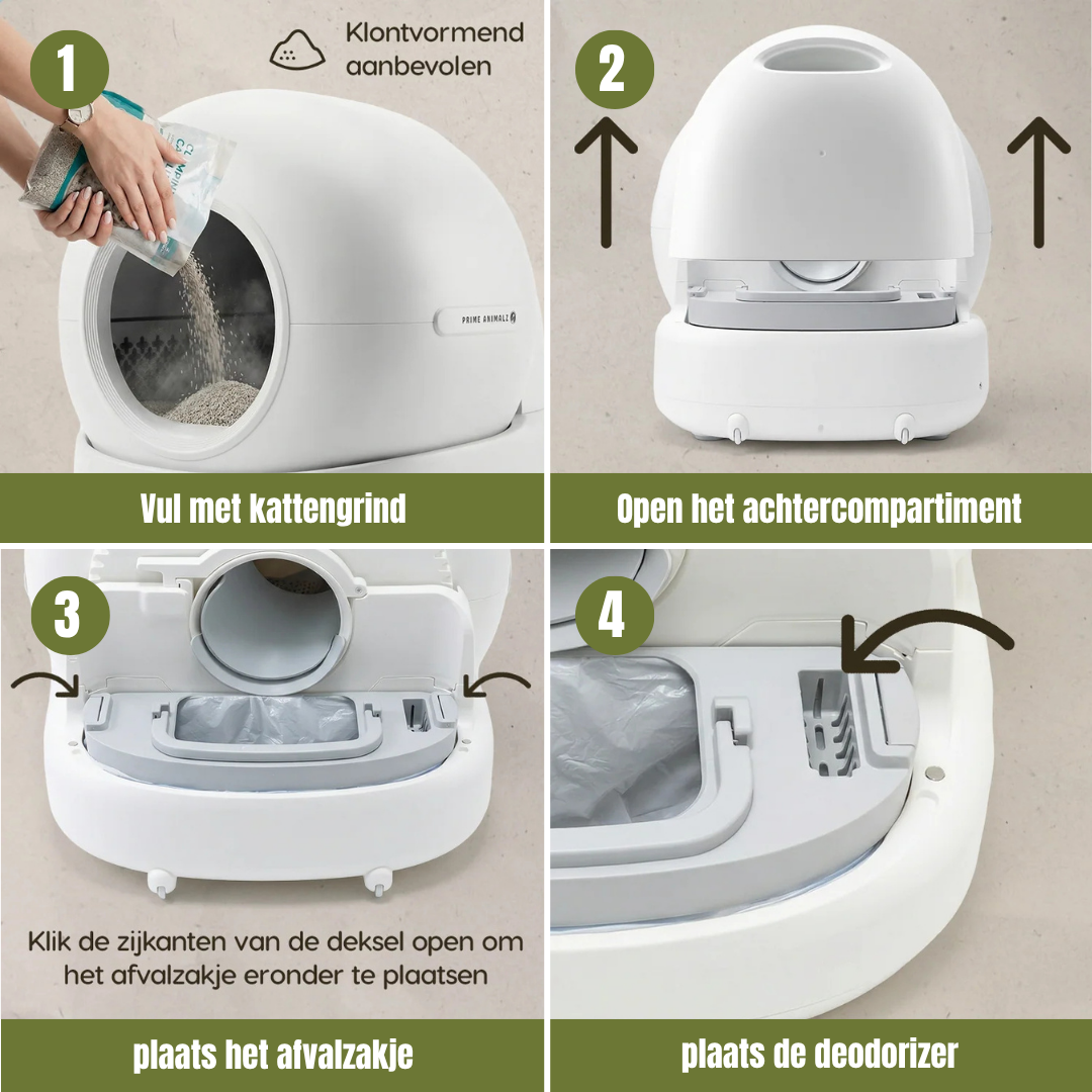 Automatic Litter Box XXL – 72L – with Camera