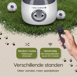 Instelbare standen van de Prime AnimalZ automatische ballenwerper L10MAX grijs