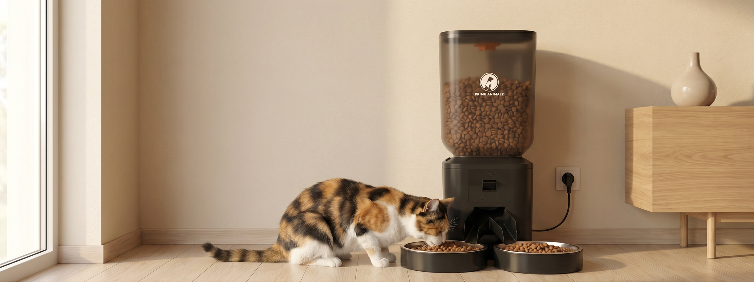 Automatische voerbak voor kat & hond