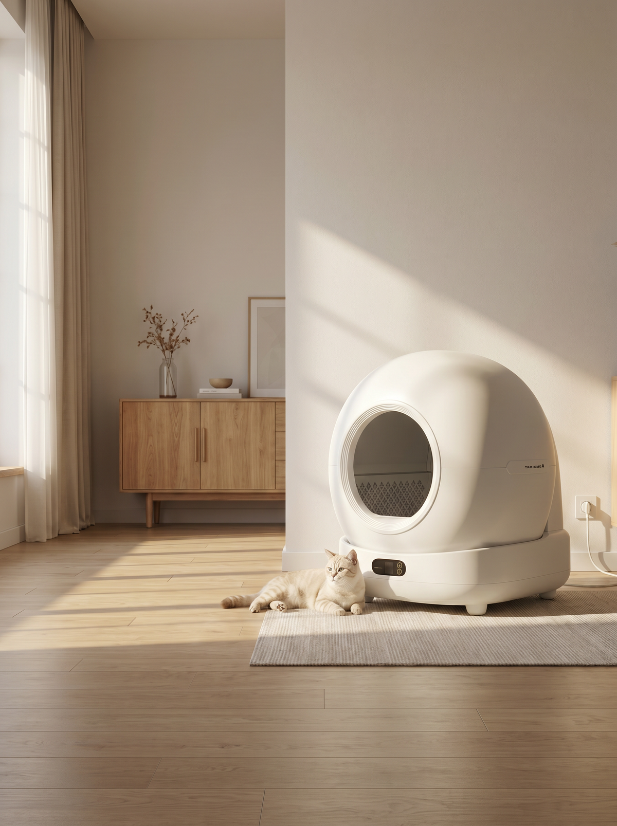 Automatische Kattenbak XXL - 72L - met camera