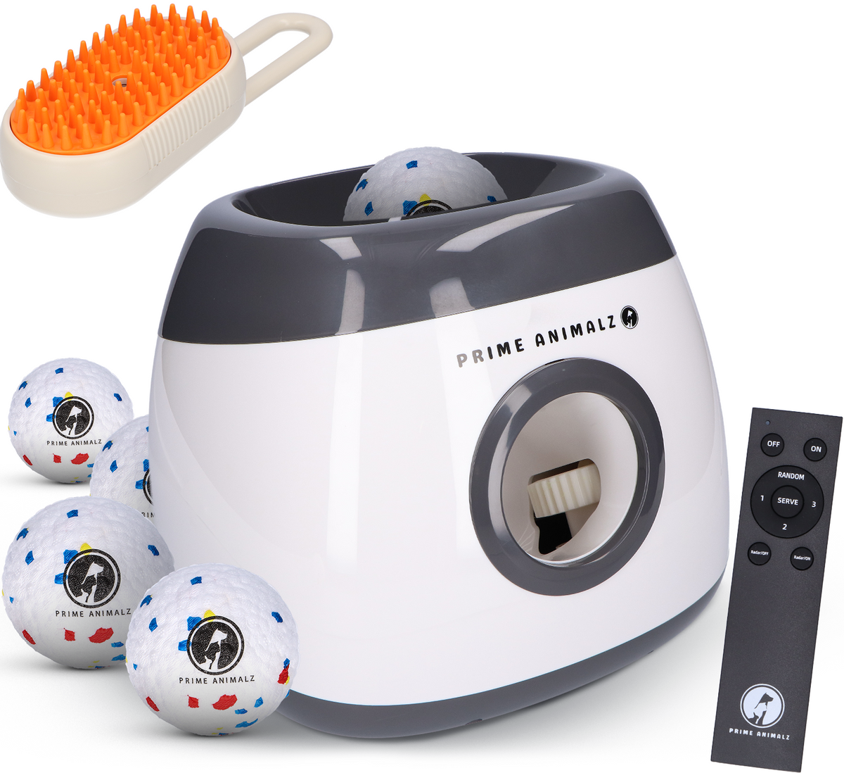 Prime AnimalZ automatische ballenwerper L10MAX grijs voor honden