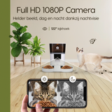 Prime AnimalZ automatische voerbak 4 liter dubbel F400DCA wit met camera en nachtvisie