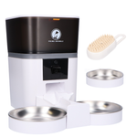 Prime AnimalZ automatische voerbak 4 liter dubbel F400DCA wit productfoto zonder iconen op witte achtergrond