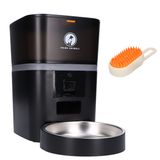 Prime AnimalZ automatische voerbak 4 liter enkel F400ECA zwart productfoto zonder iconen op witte achtergrond