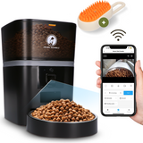 Prime AnimalZ automatische voerbak 4 liter enkel F400ECA zwart met app bediening