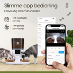 Prime AnimalZ automatische voerbak 6 liter enkel F600ECA wit met app bediening voor voeding op afstand
