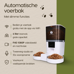 Details van de Prime AnimalZ automatische voerbak 6 liter enkel F600ECA wit