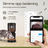 Prime AnimalZ automatische voerbak 7 liter zwart premium enkel bedienen via app