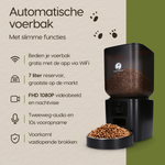 Prime AnimalZ automatische voerbak 7 liter zwart premium enkel met slimme functies