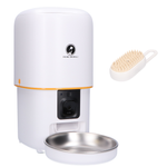 Prime AnimalZ automatische voerbak compact F400ECB wit productfoto zonder iconen op witte achtergrond