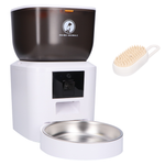Prime AnimalZ automatische voerbak premium 4 liter enkel F400ECC wit als productfoto op witte achtergrond zonder iconen