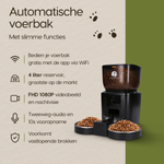 Slimme functies van de Prime AnimalZ automatische voerbak premium 4 liter F400DCC zwart overzichtelijk weergegeven