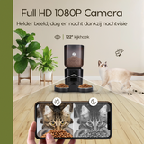 Prime AnimalZ automatische voerbak premium 7 liter dubbel F700ECA zwart met 1080P camera en nachtvisie