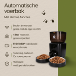 Belangrijkste eigenschappen van de Prime AnimalZ automatische voerbak premium upgraded 4 liter model ECC zwart in één overzicht