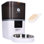Prime AnimalZ automatische voerbak standaard 6 liter enkel model ECA wit als productfoto op witte achtergrond