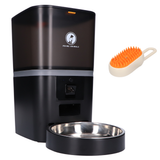 Prime AnimalZ automatische voerbak standaard 6 liter enkel F600ECA zwart als vrijstaande productfoto op witte achtergrond