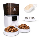Prime AnimalZ automatische voerbak standaard upgraded 6 liter model ECC wit als losse productfoto op witte achtergrond