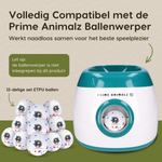 Verpakkingsinhoud van de Prime AnimalZ ETPU hondenballen set van 12