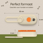 Afmetingen van de Prime AnimalZ stoomborstel S800A crème