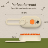 Afmetingen van de Prime AnimalZ stoomborstel S800A crème