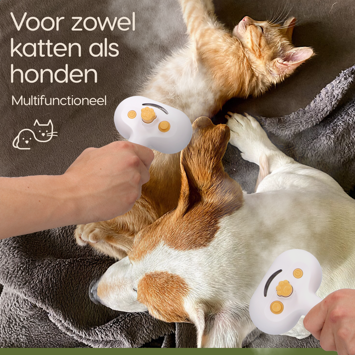 Prime AnimalZ Stoomborstel S900A geschikt voor honden en katten
