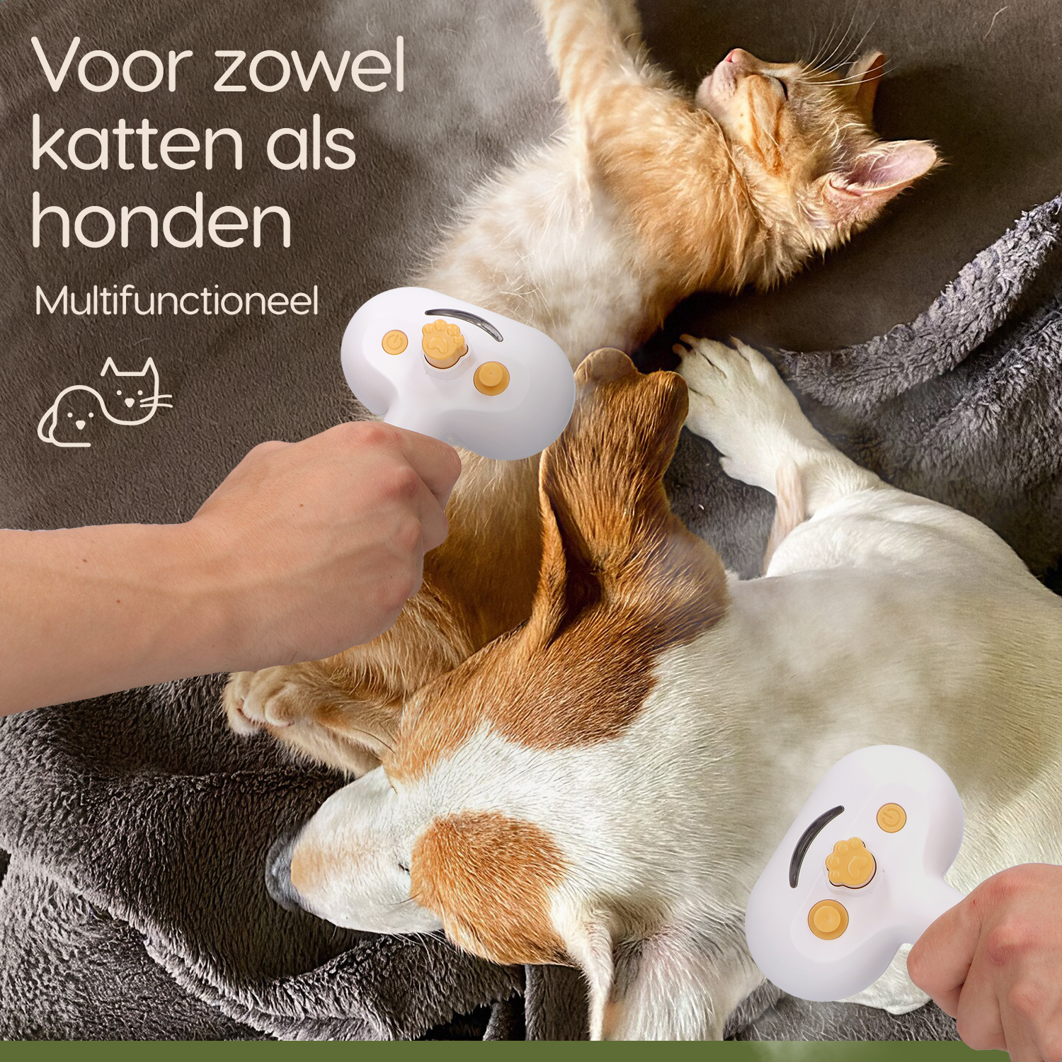 Prime AnimalZ Stoomborstel S900A geschikt voor honden en katten
