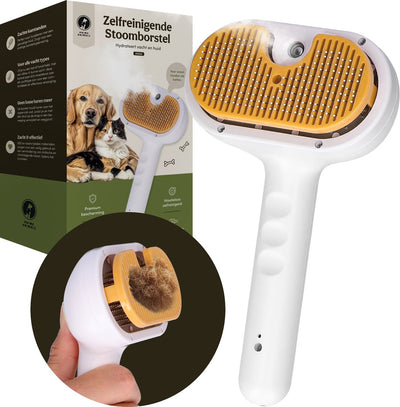 Prime AnimalZ Stoomborstel S900A met zelfreinigende functie voor honden en katten