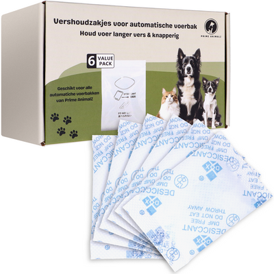 Prime AnimalZ vershoudzakjes voor automatische voerbak 6 stuks