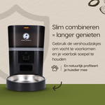 Verlengt de levensduur van de automatische voerbak met Prime AnimalZ vershoudzakjes