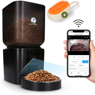 Prime AnimalZ automatische voerbak 7 liter zwart premium met app bediening