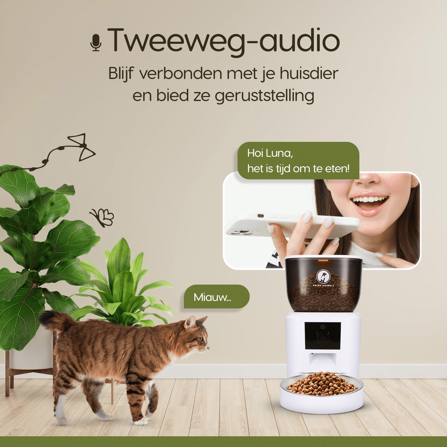 Prime AnimalZ F400ECCWT – Full HD camera met nachtzicht voor katten en honden