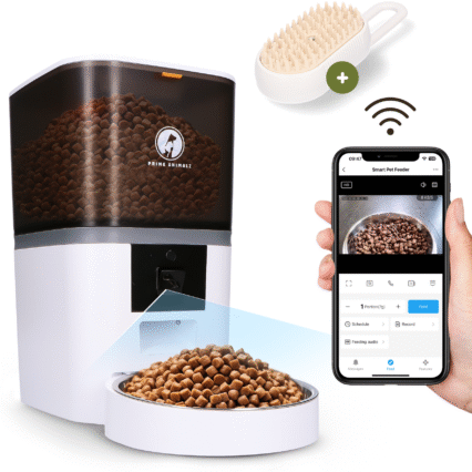 Prime AnimalZ Automatische Voerbak 6L Wit met Camera en App – F600ECAWT