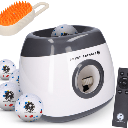 Prime AnimalZ automatische ballenwerper premium grijs voor honden